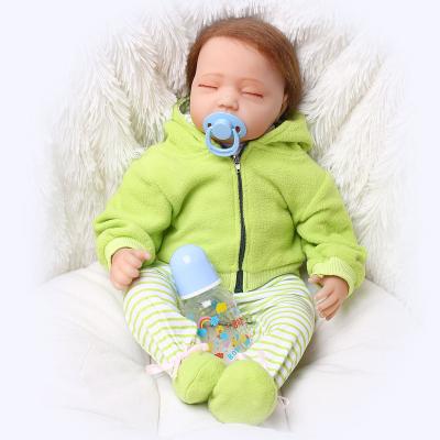 China Hot Selling 22inch 55cm Realistic Full Cartoon Toy Lifereborn Realistic Handmade Soft Silicone Boy Reborn Dolls for sale