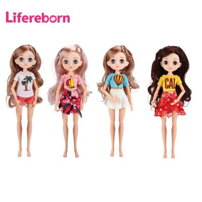 China Toy Lifereborn Fashion Multicolored Bjd Cartoon Doll Clothes Movable Joint Vinyl Accessories Pretty Soft Princess Doll for sale