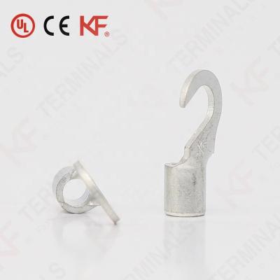 China Copper Non-insulated Crimp Wire Electrical Terminal 99.97% Copper Cable Lugs Lug Type Terminals for sale