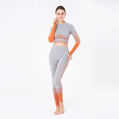 China New Fitness QUICK DRY Quick Dry Pants Knitted Sports Elastic Tight High Hip Lifting Yoga Suit for sale