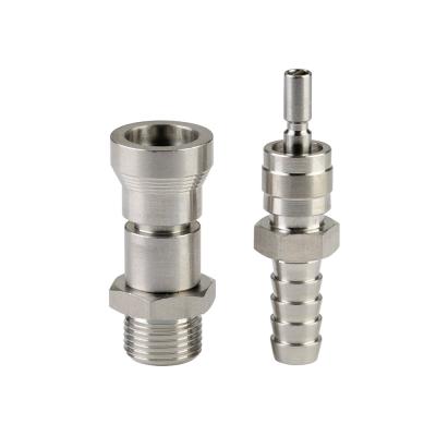 China Factory Series QC Quick-Connect Stainless Steel High Temperature Pneumatic Coupling Quick Coupling For Instruments for sale