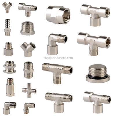 China Brass Plating Nickel Pneumatic Hose Fitting----Pneumatic Fittings for sale