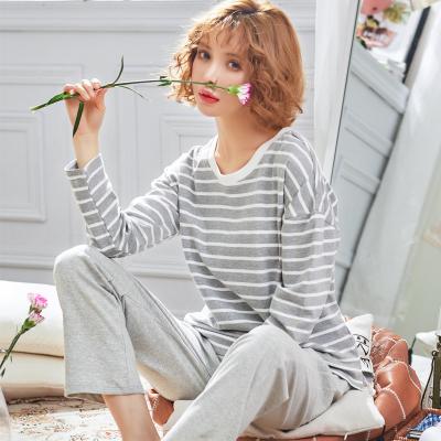 China New Design QUICK DRY Women's Sleepwear Long Sleeve Pajamas Women's Casual Clothing Sleepwear for sale