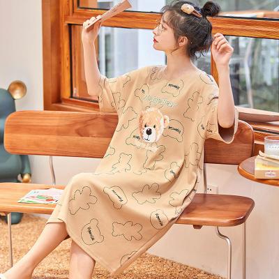 China Wholesale QUICK DRY China made plus size long nightgown for summer women sleepover pajamas for sale