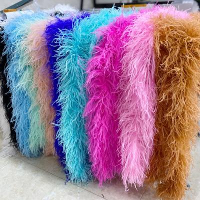 China Handmade Over 250 Colors Hot Selling Curly Ostrich Feather Boas Made in China Feather Ostrich Wedding Decor Feather for sale