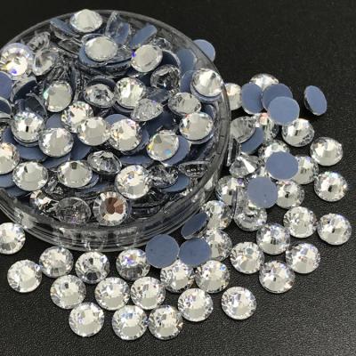 China factory wholesale high quality rhinestone hotfix crystal jewelry 12 cut facets (same cuts) shoes clothing bags for sale