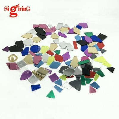 China Cut edge more sharper faux stone sew on mirrors for sale