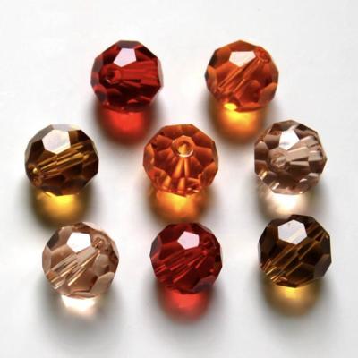 China High Quality Round 4/6/8/10mm Glass K9 Beads K9 Crystal Glass Loose Beads For Earrings Rings Making for sale