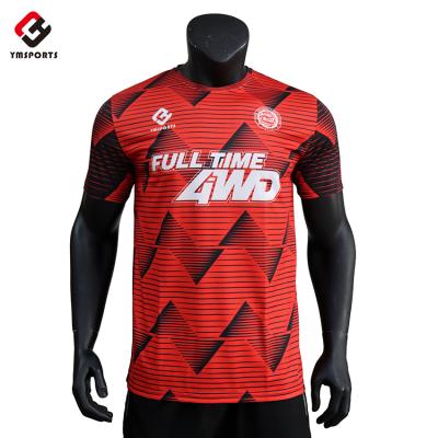 China Coolmax Football Team Football Shirt Soccer Wear Sublimation Soccer Jersey Wholesale Quick Dry Functional Material for sale