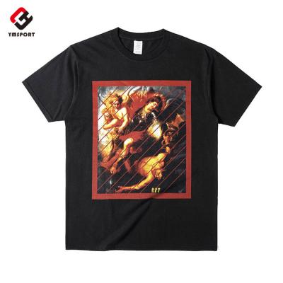 China Fashion Anti-Shrink T-shirt Custom Printed Cotton Anti-Shrink Simple Round Neck Short Sleeve T-shirt Fashionable Customization Men's T-shirt OEM for sale