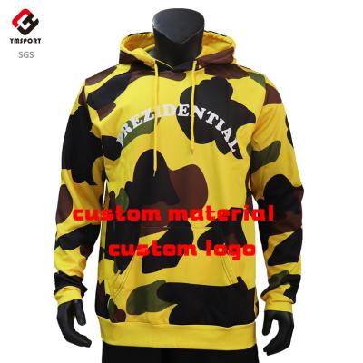 China Hot Sale Custom Anti-pilling Cotton Fleece Long Sleeve Hoodie 100% Camouflage Sweaters For Men for sale