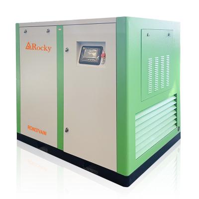 China 50hp 37kw rock silent oil free lubricated single screw air compressor for food packaging machinery for sale