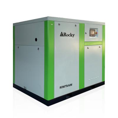 China Factory Sale 75kw Lubricated High Efficiency Frequency100hp PM VSD Variable Screw Oil Free Air Compressor for sale