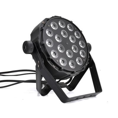 China Sports Stadiums Party Disco Show Bar KTV 18PCS*10W RGBWUV 6in1 LED DMX512 Stage Par Lights for sale