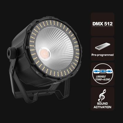 China Sports Stadiums Nightclub DJ Light Led Par Can Indoor COB 150w RGB 3in1 Par Light for sale