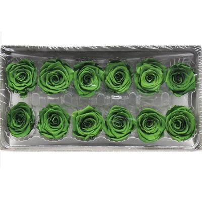 China Gift Plant Supply 3-4cm Flower Preservd Rose Head For Wedding Floral Decoration for sale