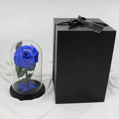 China Factory direct wholesale gift wedding roses forever in glass dome preserved rose flowers for sale