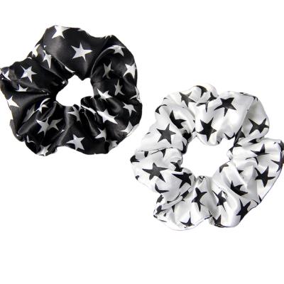 China Cute Shiny Women Hair Scrunchies Fashion Star Hair Bands Girl Ponytail Holder Ties Ropes Elastic Rubber Hair Accessories for sale