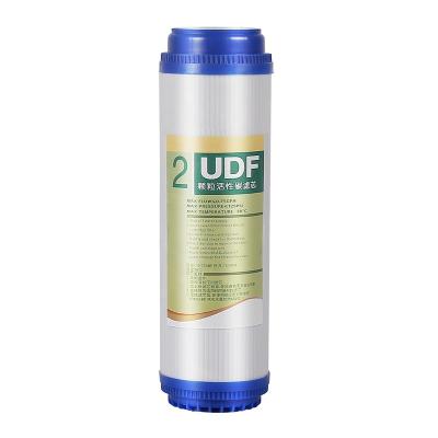 China Hotel MSQ 10 inch Activated Carbon Filter UDF Carbon Filter Cartridge For Filter Water Purifier for sale