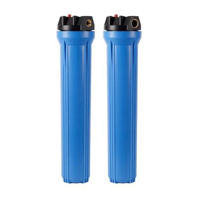 China Household MSQ 20 Inch Plastic Slim Blue Purifier Pp Drinking Water Cartridge Filter Housing Water Purifier for sale