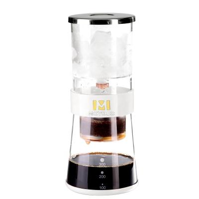 China Moyoco 400ml Sustainable High Borosilicate Glass Tea Coffee Brew Set Ice Drip Coffee Maker Pot For Stand Time for sale