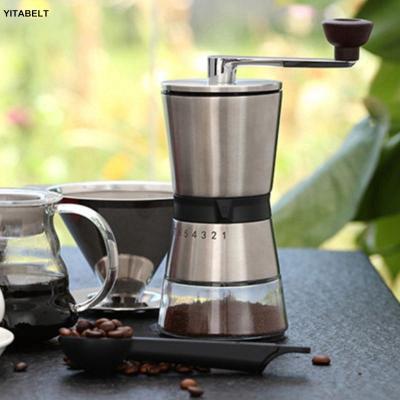 China 2021 Eco-friendly Car Moyoco Best Selling Black and White Ceramic Core Antique Manual Coffee Grinder Like Manual Milk for sale