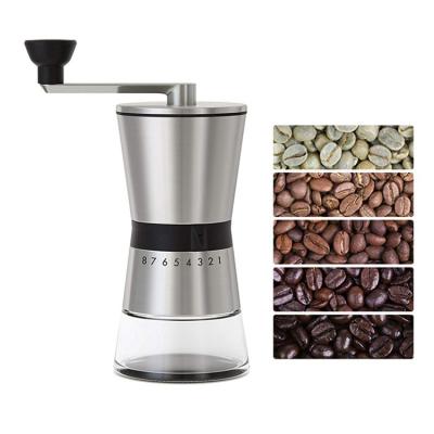 China Who respects the environment. 2021 MOYOCO Amazon Top Seller High Quality Mini Portable Stainless Steel Manual Coffee Grinder Easy Manual With New Design for sale