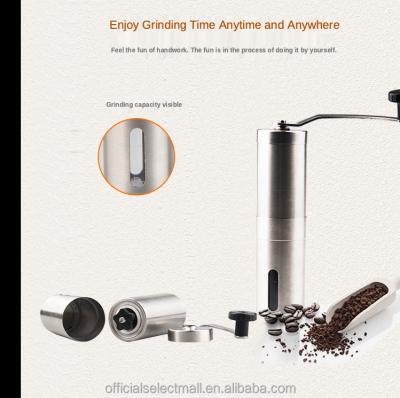 China 2021 Sustainable MOYOCO New Stainless Steel Crank Handheld Coffee Grinder for sale