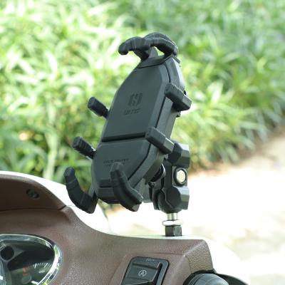 China Anti-slip shock absorption Factory Supply Eight Claws Fixed Bike Motorcycle Mobile Phone Holder Motorcycle  For Motorbike Motorcycle for sale