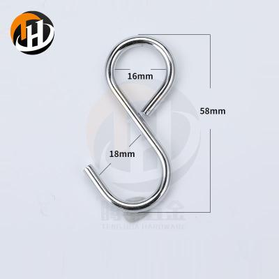 China Household Latest Style Durable Dielectric Silver Metal Hanger Hook For Hanging for sale