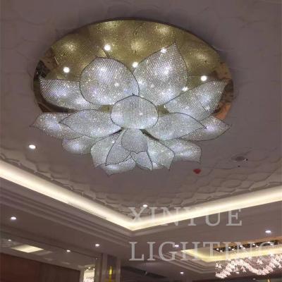 China Factory supply luxury hotel custom made colorful modern large chandelier ceiling project chandelier and pendant light for sale