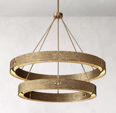 China Modern Custom Two Tier Light Designer Lamp Luxury Modern Vouvray Round Circle Lighting Pendant Chandelier 60