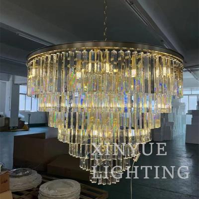 China America Modern Nordic K9 Drop Chandelier Fixtures Elegant Prismatic Crystal Luxury for sale