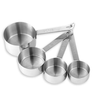 China Sustainable Kitchen High Quality 18/8Stainless Steel Measuring Cup Set 5 Pieces for sale