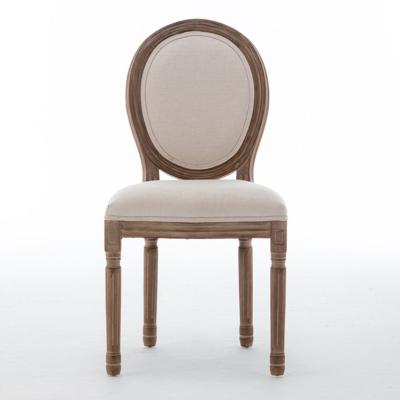 China (Other) Manufacturer Adjustable Wholesale Solid Wood Louis Dining Chair Restaurant Chair for sale