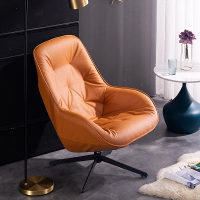 China Modern Light Luxury Style Office Sofa Chair Pu Leather Leisure Extended Single Bedroom Living Room Chair for sale