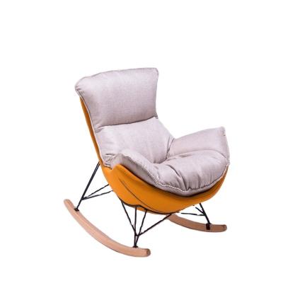 China Factory direct modern luxury foldable relax wooden leisure rocking-chair for adult for sale