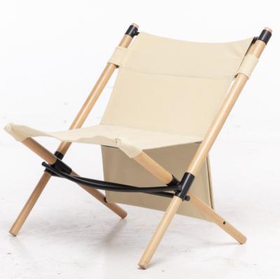 China Modern factory wholesale beech wood furniture fishing camping portable customizable outdoor beach chair for sale