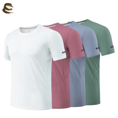 China Breathable Nylon Spandex Polyester Uniform Work Shirts Quick-Drying T-shirt Summer Unisex Working Clothes for sale