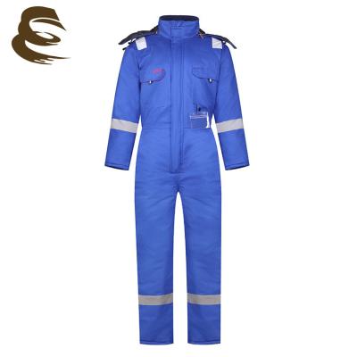 China Wear Resistance Comfortable Durable Cotton Cold Wear Working Coverall With Reflective Overall Work Suit Workwear for sale