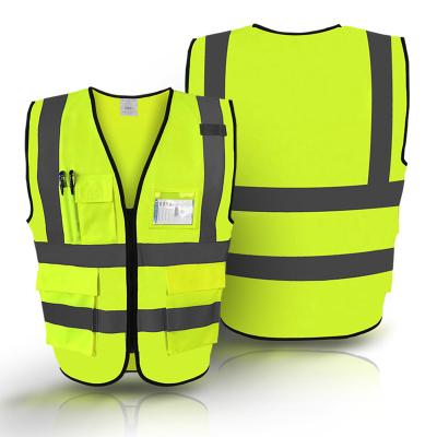 China INSTANT reflective construction site building site fluorescent LED vest clothing greening sanitation150g for sale