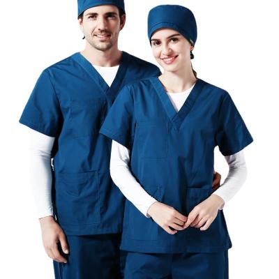 China Eco - Friendly Medical Hospital Uniforms Scrubs Nurse Long Sleeve Jacket Scrub Suit For Women for sale