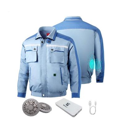 China QUICK DRY Air Cooling Fan Clothing Cooling Jacket For Outdoor Working Outerwear for sale