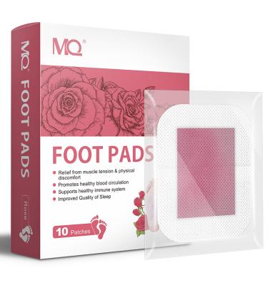 China Wholesale Toxin Repellent Wormwood Foot Patch 2 in 1 Rose Detox Foot Patch for sale