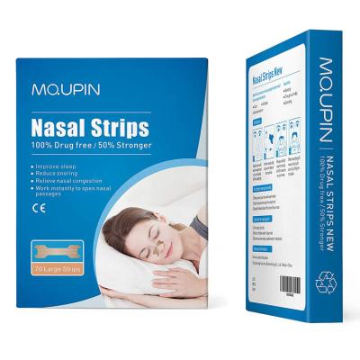 China Clear Anti Snoring Stock! Cheap Price 70 Count Anti Snoring Breathe Good Nasal Strips for sale