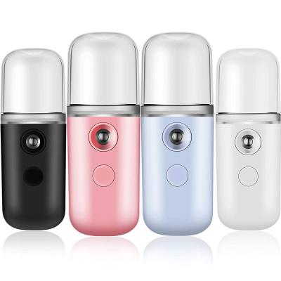 China Home Moisturizer Mini Nano Mist Face Steamer Spa Facial Mist Sprayer with USB Cable for sale