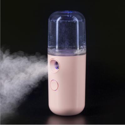 China Moisturizer Mini Handheld Nano Face Mist Spray Bottle Fine Mist Sprayer with USB Cable for sale