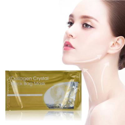 China 24K Mask Wholesale Anti Aging Private Label Neck Gold Crystal Collagen Nourishing Anti-Wrinkle Correction Korean for sale