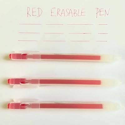 China Rubbing Erasable Pen Cute Stationery School Supplies Red Gel Ink Pen Heat Normal Erasable Marker 0.7mm Unisex Magic Iron for sale