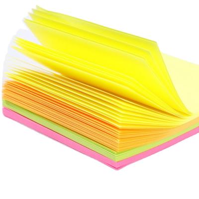 China Cute 100 Sheets 4 Colors Memo Pad Index Notes Mail Markers Self Adhesive Sticky Stickers Label Paper Scheduler Kids Stationery for sale